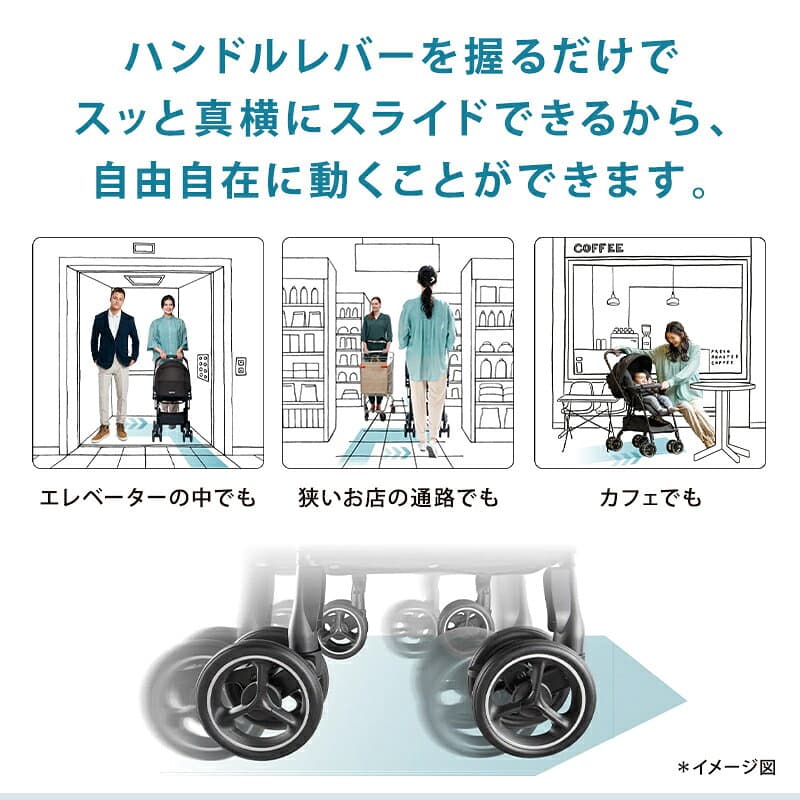 【10/4～10/9エントリーでポイント10倍】 アップリカ Aprica ラクーナクッションフリー AE アップリカ ベビーカー ラクーナ クッション a型ベビーカー ベビーカー LUXUNA Cushion free リクライニング 折りたたみ オート4輪 生後1カ月～ thumbnail 3
