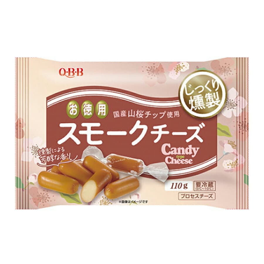 QBB じっくり燻製 徳用 スモークチーズ 110g ( 燻製 / おつまみ )