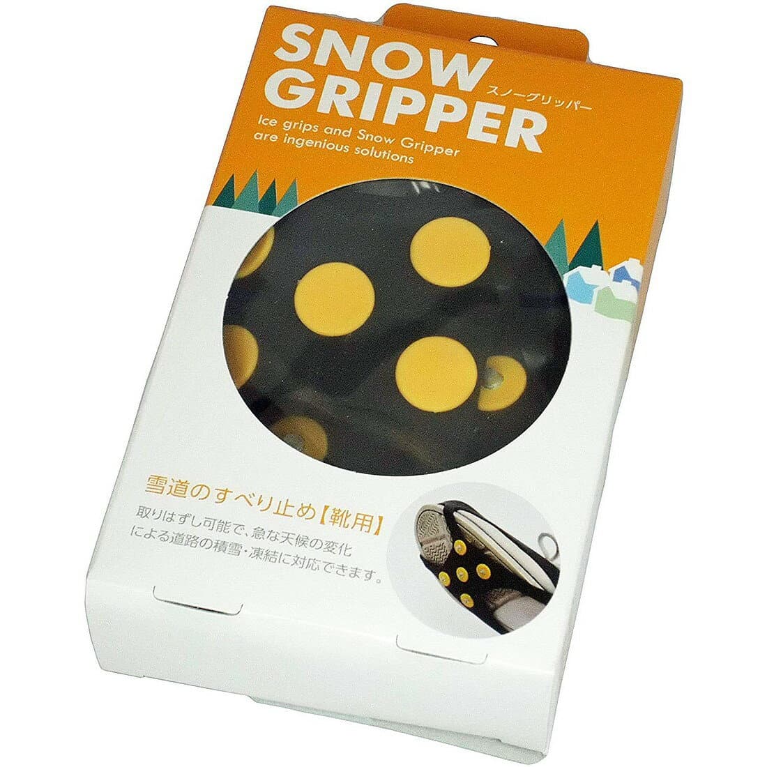 スノーグリッパー 男女兼用 23.5-27.5cm 雪道 滑り止め 靴底 凍結 雪対策 雪道スパイク アイススパイク