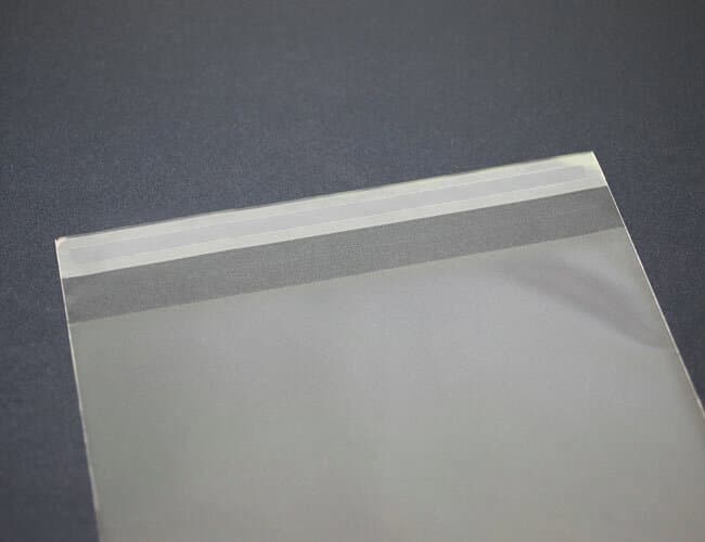 透明OPP袋 トレーディングカード用 テープ付 500枚 30ミクロン厚（標準） 70x100+30mm トレカ用 国産 送料無料 thumbnail 2
