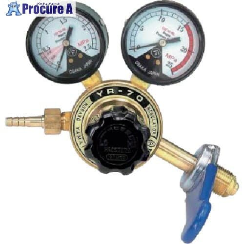 YAMATO 溶断用調整器 酸素用 YR-70 関西式スパナ付 YR70OXWS 1個 ■▼257-0892 【送料都度見積】