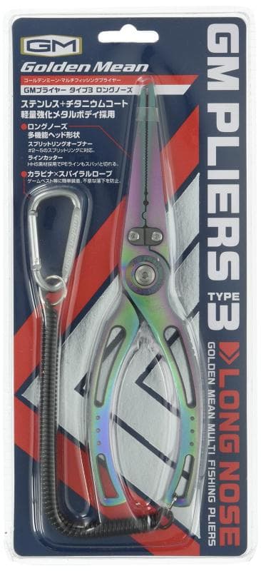 ゴールデンミーン(Golden Mean) GMプライヤー タイプ3ロングノーズ オーロラ