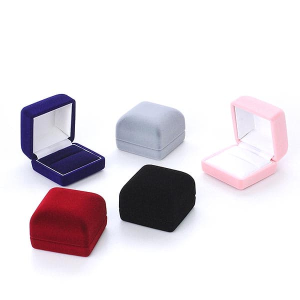 【10個セット】 リングケース ジュエリーケース アクセサリーケース 指輪ケース ケース スタッドピアスケース ボックス プレゼント ギフトボックス プレゼントラッピング 収納 accessory リング入れ 指輪入れ リングボックス 無地 正方形 シンプル [ 箱 コンパクト ] thumbnail 2