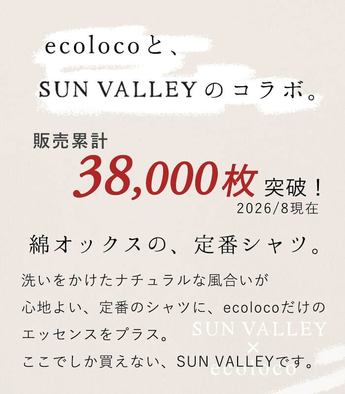 【14%OFF】サンバレー ecoloco別注 ブラウス 長袖 レディース シャツ 綿オックス レギュラー丈 綿100％ コットン／着後レビューでクーポン☆ SUNVALLEY カジュアル トップス 大きいサイズ エコロコ e+,／春 秋冬 26AW0731R, thumbnail 2