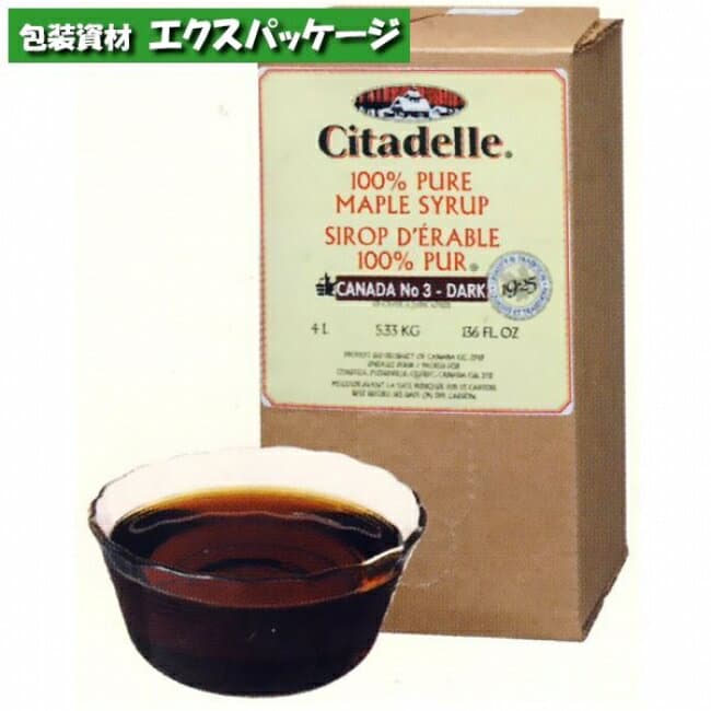シタデール　ピュアメープルシロップ　No3　ダーク　1入　390362　取り寄せ品　池伝
