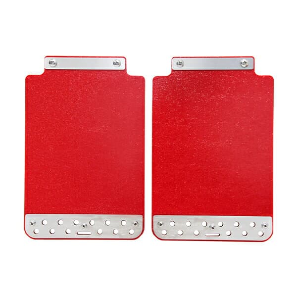 マッドガード 2枚セット レッド スズキ キャリイトラック DA63T マッドフラップ 泥よけ タイヤ まわり リア 外装 エアロ