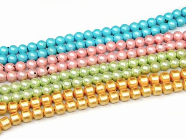 68437　　工場処分品特価 今月半額以下 わけあり ヘマタイト ネックレス 4本セット 磁気有 8mm 1連40cm 送料無料 イギリス産 天然石 パワーストーン