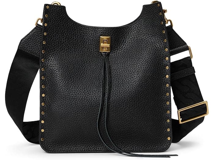 (取寄) レベッカミンコフ レディース ダレン ミディアム フィード バッグ Rebecca Minkoff women Darren Medium Feed Bag Black