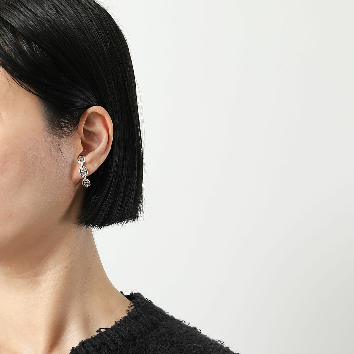 HERMES エルメス ピアス アンシェネ Enchainee Earrings Chaine dAncre シェーヌダンクル H122506B レディース スタッド ロゴ刻印 silver925 シルバー【dc_kikaku】 thumbnail 3