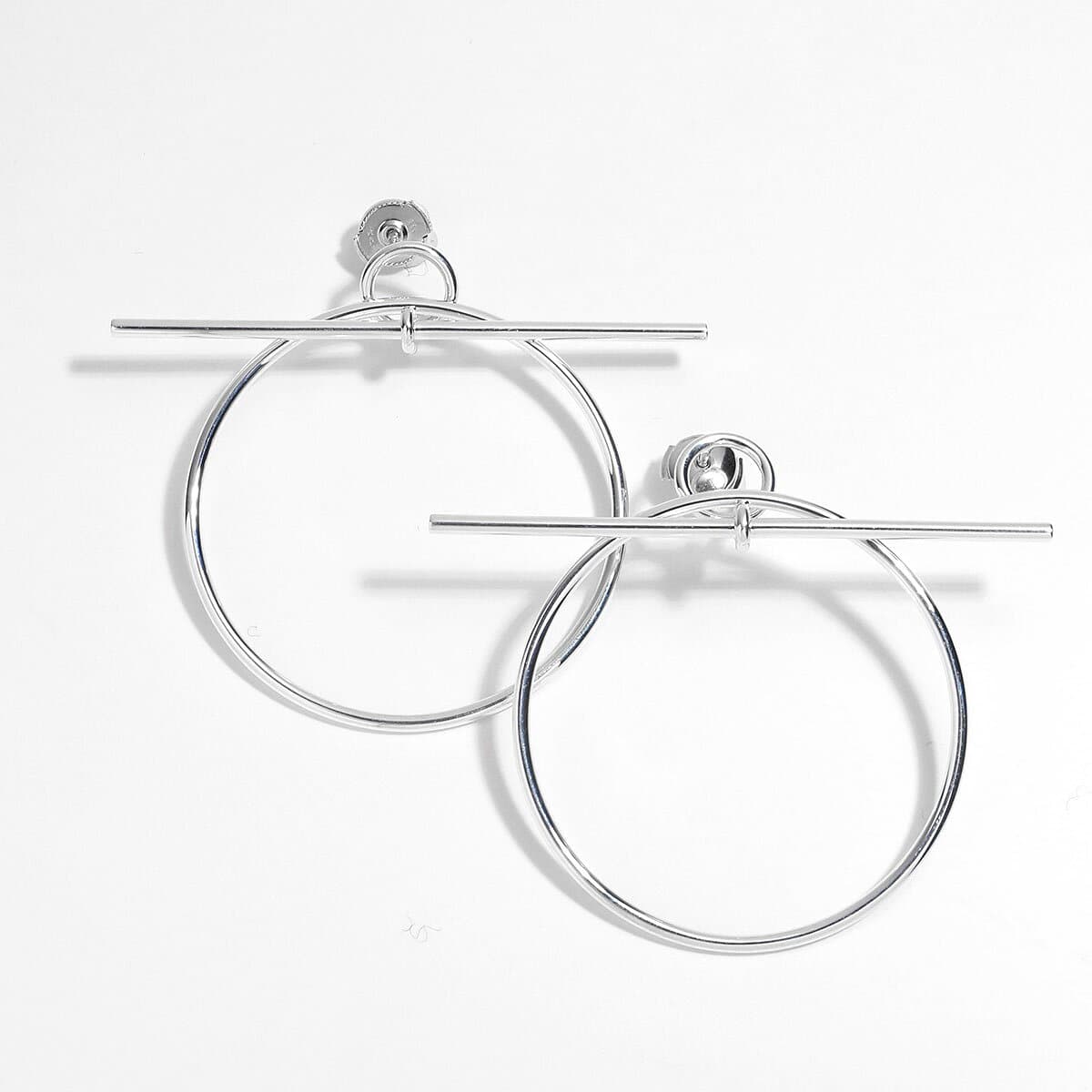 HERMES エルメス ピアス LOOP MM ループ Boucles doreilles H114504B レディース サークル スタッド silver925 シルバー