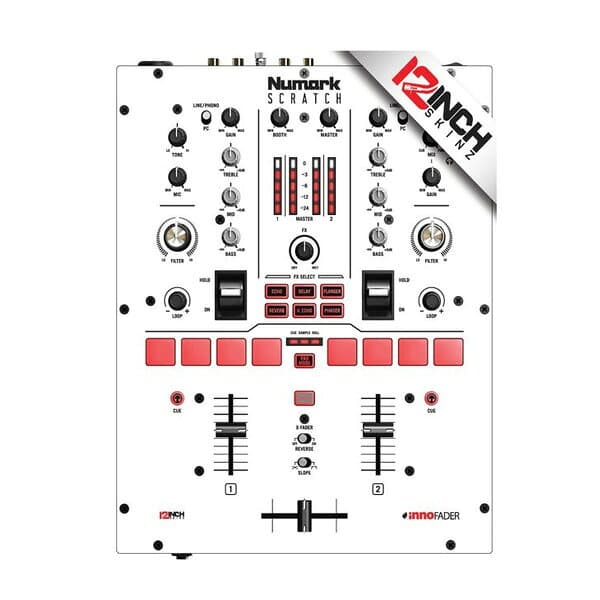 12inch SKINZ / Numark Scratch Skinz （ホワイト・ブラック) 【Scratch用スキン】夏休スペシャル