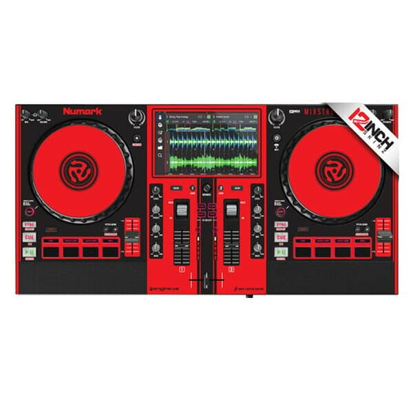 12inch SKINZ / Numark Mixstream Pro/Go Skinz (BLK/RED) 【Mixstream Pro/Go用スキン】 新生活応援