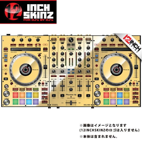 12inch SKINZ / Pioneer DDJ-SX3 SKINZ Metallics (Mirror Gold) 【DDJ-SX3用スキン】 夏休スペシャル