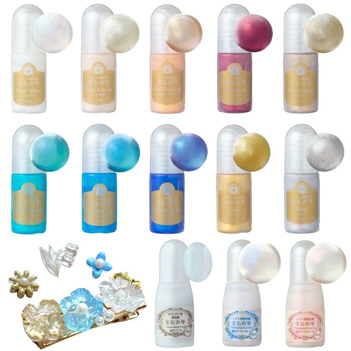 【クーポン配布中～9日1:59迄】34%OFF! パジコ PADICO レジン 用 着色剤 宝石の雫 パール ■ 5ml 10ml 着色 カラー ラメ キラキラ ホワイト 真珠 UVレジン レジン液 uv led クラフト アクセサリー ピアス イヤリング 手芸 ハンドメイド 手作り myc ■