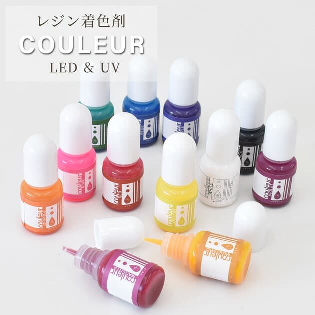 レジン 着色剤 クリアカラー クルール 5g × 12色 セット ■ mymama 着色料 ベーシック カラー 初心者 プロ 作家 着色 クラフト レジン液 レジン樹脂 UV樹脂 LED クラフト アクセサリー パーツ 手作り 手芸 ■ thumbnail 2