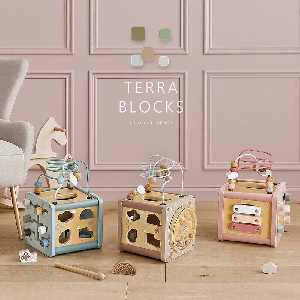 木のおもちゃ TERRA BLOCKS | おもちゃ 赤ちゃん 木製 1歳 1歳半 2歳 3歳 4歳 5歳 誕生日プレゼント 木製玩具 誕生日 プレゼント 女の子 男の子 2歳 木のおもちゃ2歳 知育玩具 知育おもちゃ 知育 出産祝い ベビー
