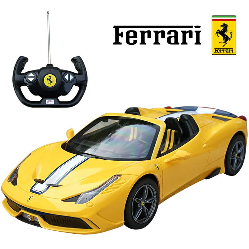 458スペチアーレA 1/14 RC　フェラーリ正規ライセンス品　ラジコン　イエロー　ミニカー　スーパーカー　スポーツカー　Ferrari　プレゼント　ギフト　誕生日　クリスマス　入学祝　入園祝