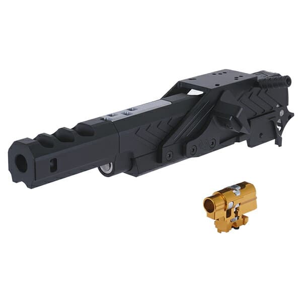 5KU Infinity タイプ CNC アルミニウム IMM 7インチ オープンスタイル キット マルイ ハイキャパ シリーズ用 ブラック/シルバー