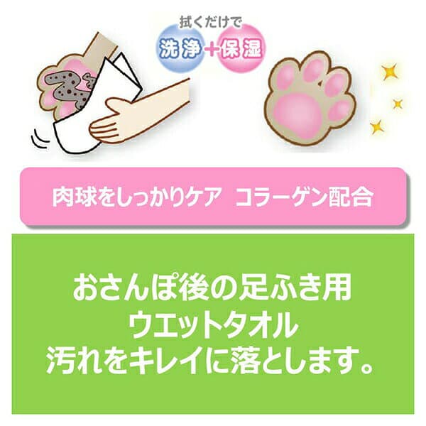 【3個セット】 アースペット 足ふきウェットタオル 50枚入り 犬 アース・ペット ジョイペット お手入れ ボディケア ペットグッズ ペット用防災 手入れ用品 お出かけ ペット用品 犬用品 ケア お散歩 タオル シート ペット用 お手入れ用品 フェーズフリー 安心素材 thumbnail 2