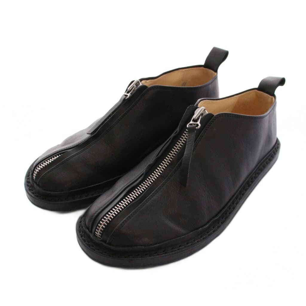 【中古】トリッペン trippen INTENT ジップアップ スリッポン レザー シューズ 42 黒 /YM メンズ 【ベクトル 古着】 251206