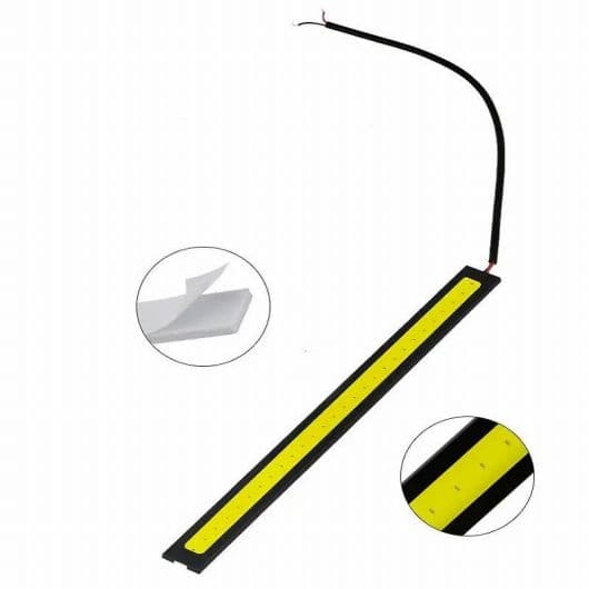 1PCS フォグライト DRL 耐水 薄型 17cm COB チップ LED デイタイムランニングライト AUDI A4 起亜 RIO BMW CE Silver Case，Black Case Crystal Blue, Red, WHITE, Blue, Green, Yellow, Pink AL-BB-1054 AL Car light
