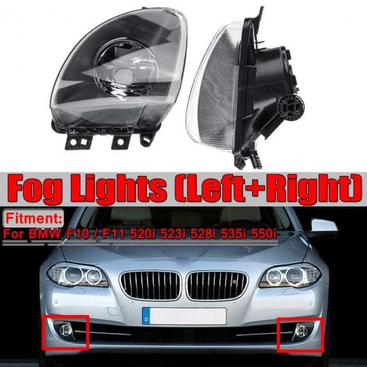 車部品 ペア フォグライト フォグランプ 適用: BMW 5シリーズ F10 F11 520i 523i 528i 535i 550i バルブなし フォグライト AL-EE-0821 AL Car parts thumbnail 2