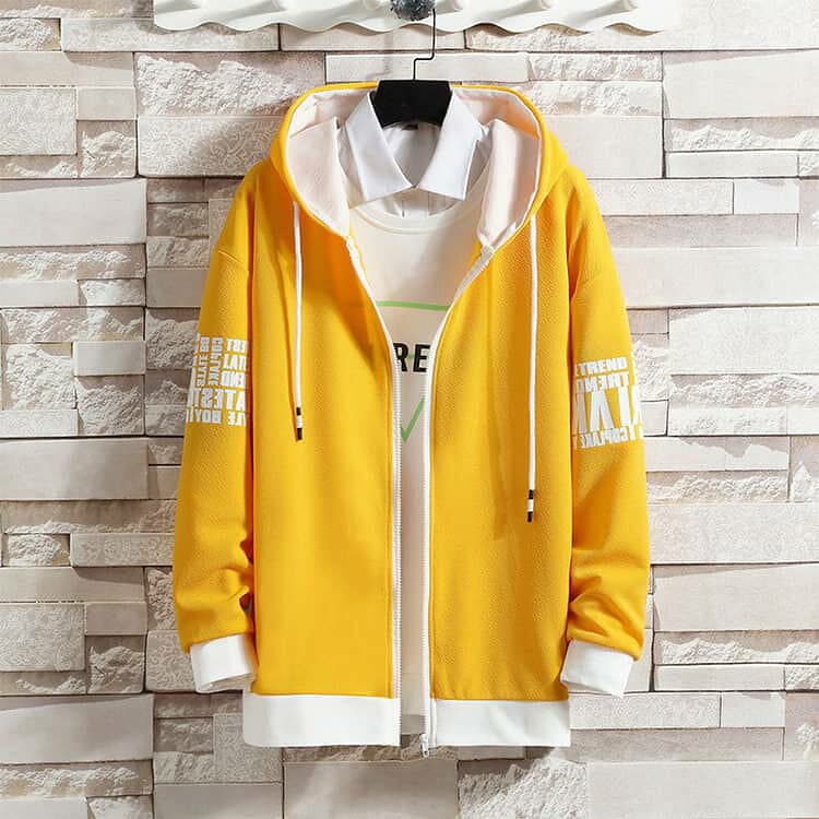 袖文字 秋服 春 パーカー ゆったり 軽い 切り替え ジップアップパーカー 薄手 秋 トップス 長袖パーカー 前開き カーディガン 長袖 羽織り メンズ アウター パーカー 大きいサイズ カップル服 男女兼用 カジュアル スポーツ 送料無料 thumbnail 2