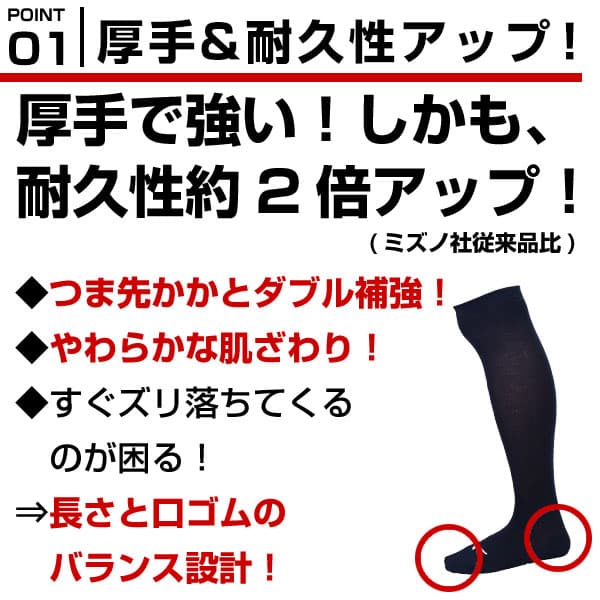 【P10倍】野球 ソックス 3足組 一般 大人 ジュニア 小学生 中学生 高校生 学童 部活 少年野球 中学野球 クラブチーム 黒 紺 青 赤 エンジ ミズノ MIZUNO 靴下 12JX2U11 12JX2U12 12JX2U13 12JX2U77 12JX2U78 12JX2U79 【365日あす楽対応】 thumbnail 2