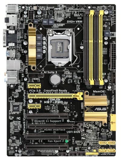 【中古】 ASUSTek社製 ソケットLGA1150搭載 ATX マザーボード H87-PRO