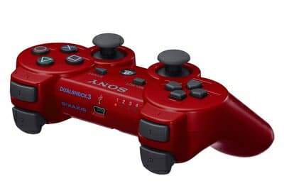 【中古】（新古品） ワイヤレスコントローラ (DUALSHOCK3) ディープ・レッド