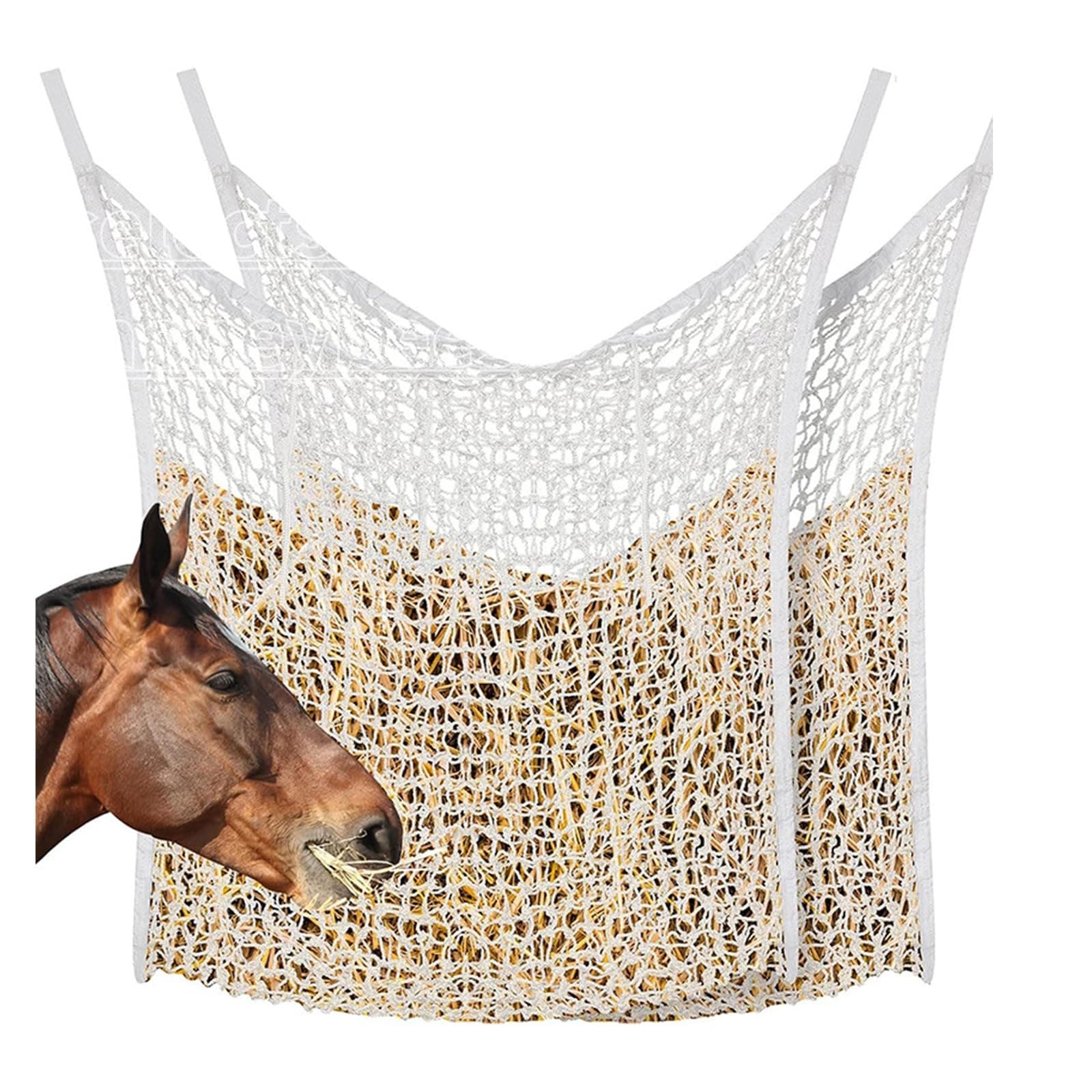 馬用干し草ネット スローフィーダー 早食い防止 ヘイネット 複数サイズ ポリエチレン 耐候性 2026モデル 牧草フィーダー ネット 牧場 馬屋 納屋 牛 ヤギ 羊 飼育 馬用品