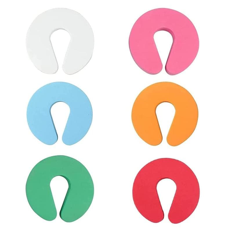 ドアストッパー ドアロック ャイルドロック 隙間カバー ベビーガード 指挟み防止 手挟み防止 巻き込み防止 衝突防止 柔らかい 子供用安全用品 子供用 ドア 玄関 室内 6色セット