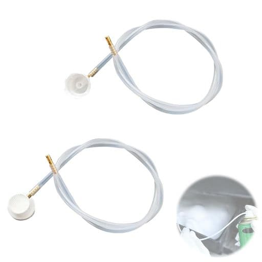 LYHMHAMY360度延長ホース2個セットエアゾール缶延長スプレーホース再利用可能エアロゾルノズルロングノズル多機能長さ60cm