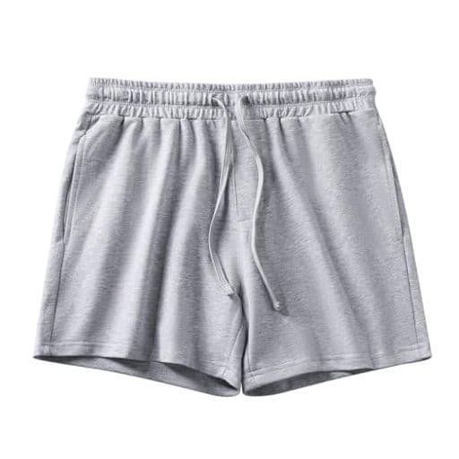 [CaseyKevin]ショートパンツメンズ綿ハーフパンツ短パン半ズボンポケット付き紐付きスポーツウェアジョギングカジュアル夏AK4102グレー1枚XL