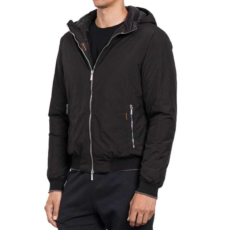 ★ ★ムーレー MOORER【ACQUA】 メンズ フーデッド ボンバージャケット ダウンブルゾン オニロ NERO (ブラック) ONIRO-STP【送料無料】 【コンビニ受取可】 【海外配送 可】 【国際配送】 thumbnail 3