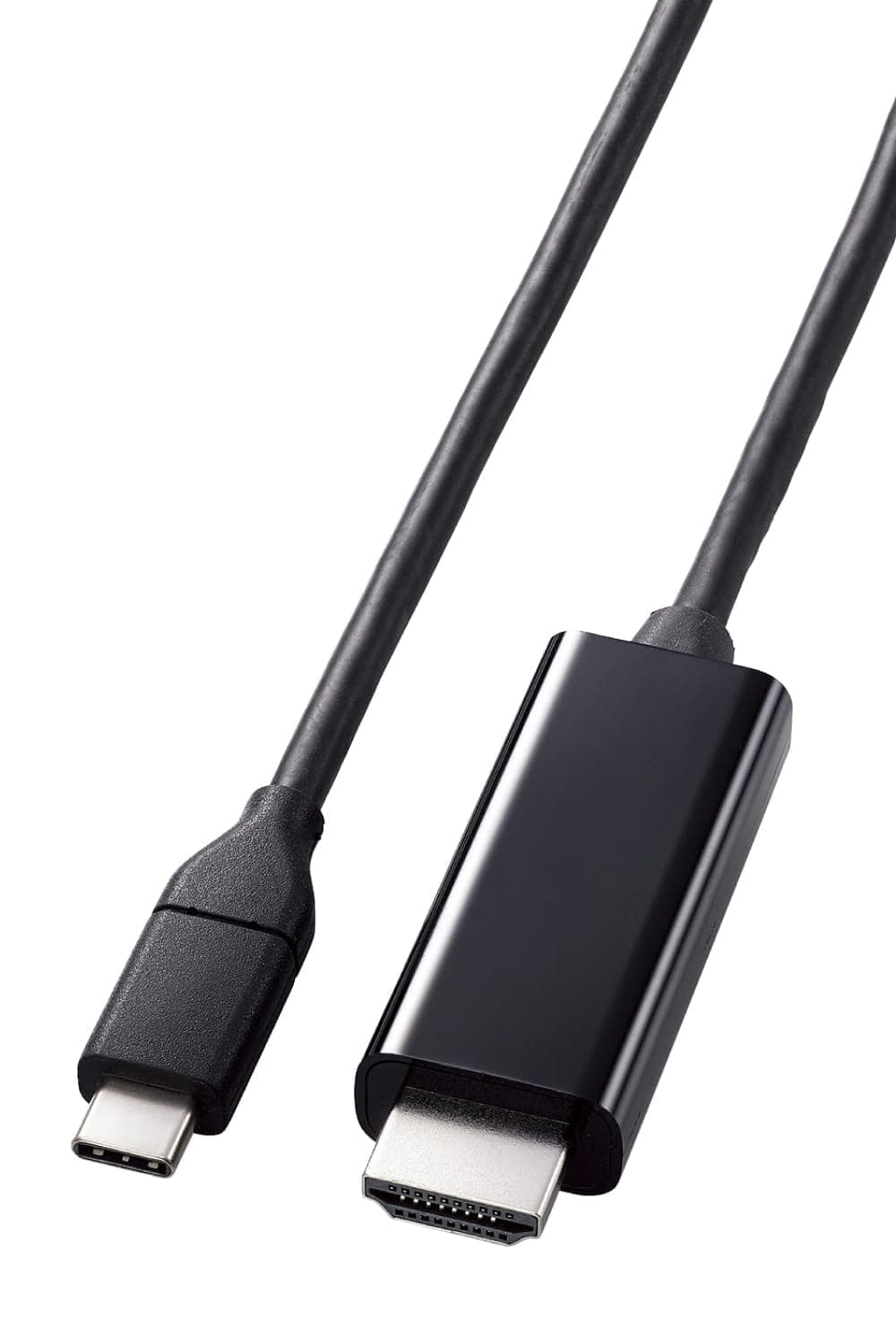 エレコム USB Type C - HDMI 変換ケーブル 2m やわらか 4K2K (3840×2160/60Hz) マルチディスプレイ・ミラーリング対応 【iPhone/Google Pixel/Xperia/Galaxy/iPad/Surfaceな