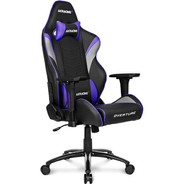 【エントリーで最大全額ポイント還元｜10/11まで】 AKRacing｜エーケーレーシング ゲーミングチェア [シート W390xD525xH1290〜1365mm] Overture パープル OVERTURE-PURPLE [アームレストあり /ヘッドレストあり /ロッキングあり /リクライニングあり][OVERTUREPURPLE]