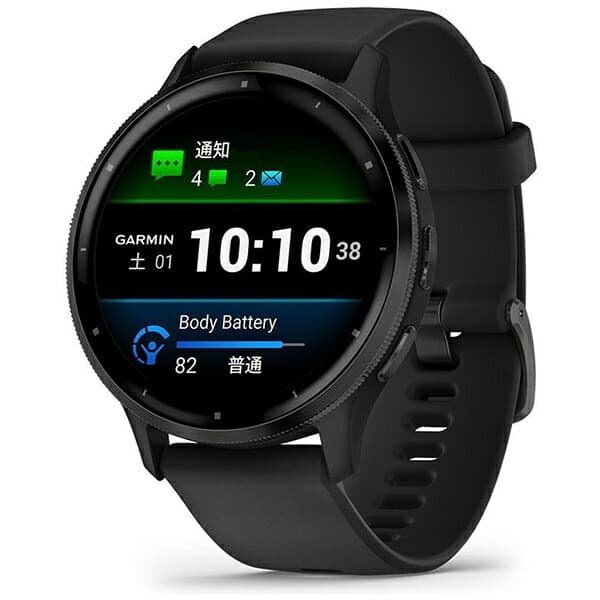 【エントリーで最大全額ポイント還元｜10/11まで】 GARMIN｜ガーミン Venu 3（ヴェニュー 3）GPSスマートウォッチ Black / Slate 010-02784-41【Suica対応】