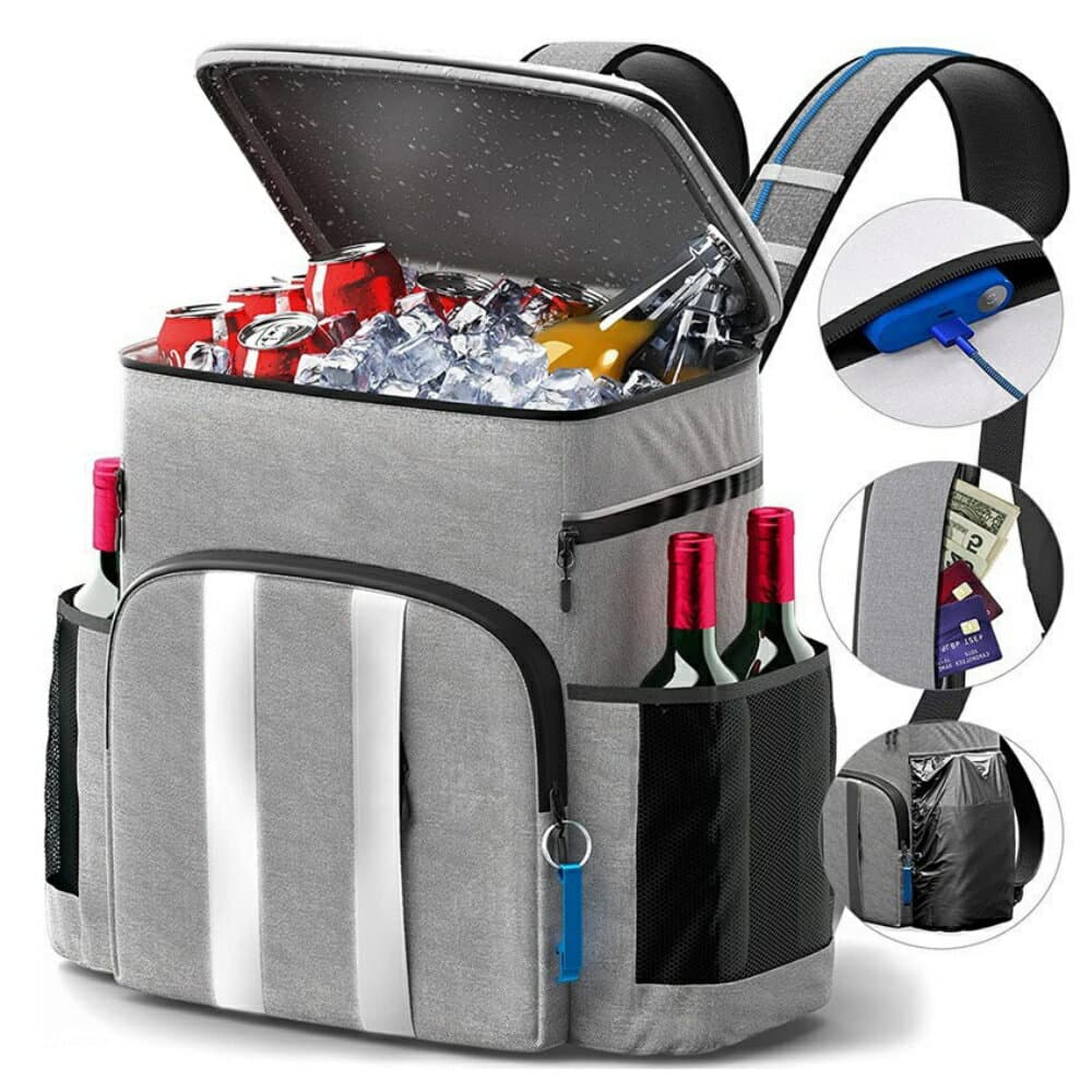 保冷リュック 保温バックパック 大容量 ショッピングバッグ エコバック リュックサック 防水アウトドア キャンプ スポーツ観戦 野外 クーラーボックス クーラーバッグ 防災クールBOX BAG 運動会 年末年始帰省お節入れ
