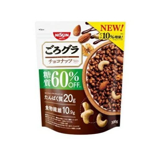 【20個セット】 日清シスコ ごろグラ 糖質60％オフ チョコナッツ(300g)×20個セット【正規品】※軽減税率対象品