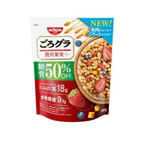 【5個セット】 日清シスコ ごろグラ 糖質50％オフ 贅沢果実(300g)×5個セット【正規品】※軽減税率対象品