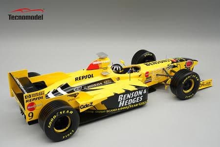 テクノモデル 1/18 ジョーダンホンダ 198 ベルギーGP 1998 優勝車 #9 Damon Hill ドライバーフィギュア付き 【TMD18-426B】 (ミニカー) thumbnail 2
