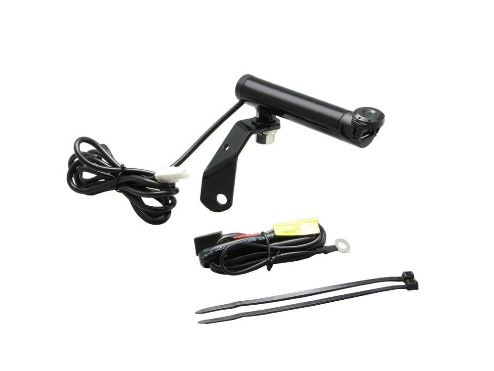 ハリケーン(HURRICANE) クランプバー ブラック USB電源付き CBR250RR (MC51) HU1026B