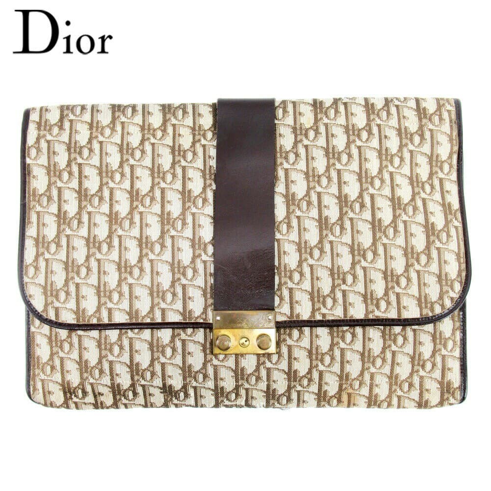 【お買い物マラソンSALE★23％OFFクーポン】ディオール Dior その他小物 トロッター ブラウン ベージュ メンズ 中古 ブランド ハイブランド ヴィンテージ