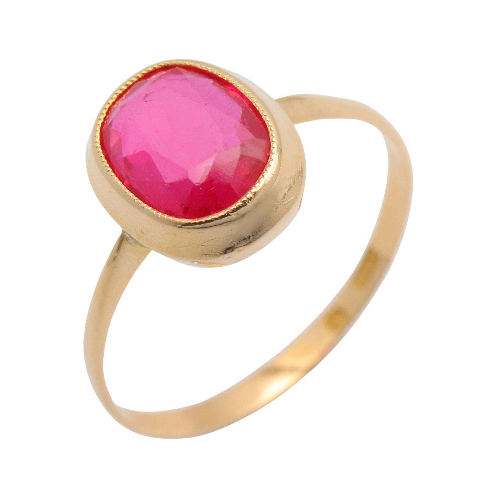 【10%OFFクーポン対象 10/4 20時〜10/9 9:59】ジュエリー JEWELRY 色石 リング リング・指輪 ジュエリー K18（イエローゴールド） 色石 レディース ピンク系 / ゴールド系 色石 1.9g 【中古】
