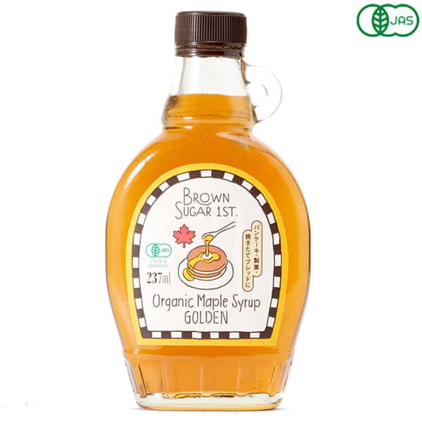メープルシロップ オーガニック ゴールデン ブラウンシュガーファースト 有機メープルシロップ ゴールデン（237ml）
