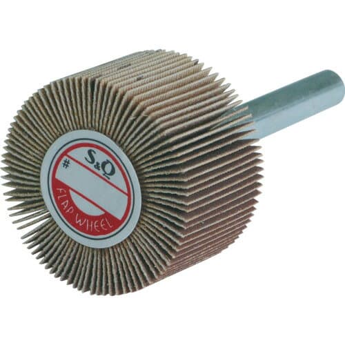 【あす楽対応・送料無料】MURAKO　軸付フラップ金具無し　外径30幅20軸径6mm　粒度＃180　180＃ 10個セット