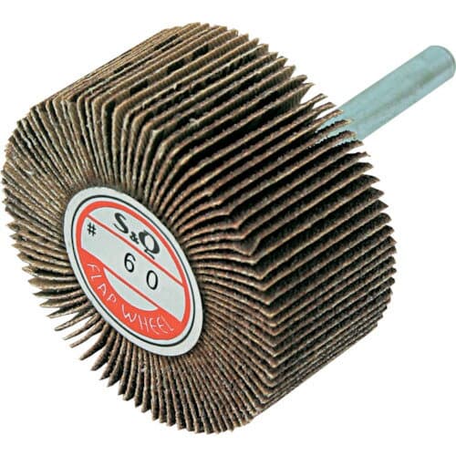 【あす楽対応・送料無料】MURAKO　軸付フラップ（金具無し）　外径50幅25軸径6　180＃ 10個セット