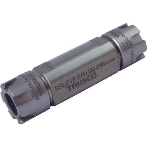 【あす楽対応・送料無料】TRUSCO　NC旋盤用ERM両頭ストレートシャンクコレットホルダSSLD型（メトリック）　シャンク径20　全長101　ER16用