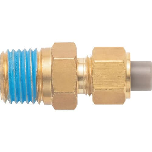 潤工社　黄銅製継手（ミリ系列）　ニップル　8×6mm　　PT1／4